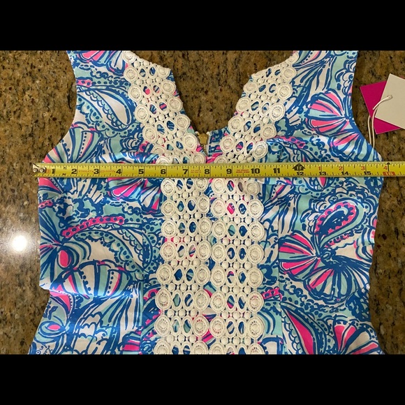 Lilly Pulitzer My Fans Blue Pink Dress 20th Anniversary Target - Picture 7 of 10